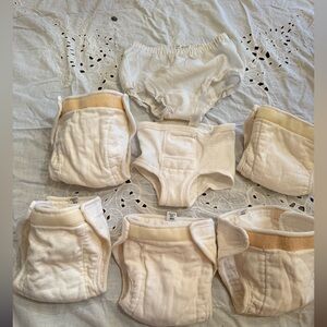 Lot of 100% cotton diapers w Velcro